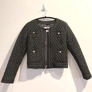Joe Fresh Girls Quilted Black Jacket Size XL